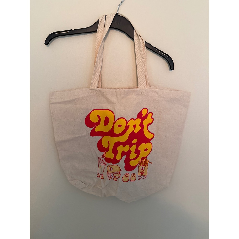 McDonalds Free & Easy Don't Trip Camp Canvas Tote Bag Cream